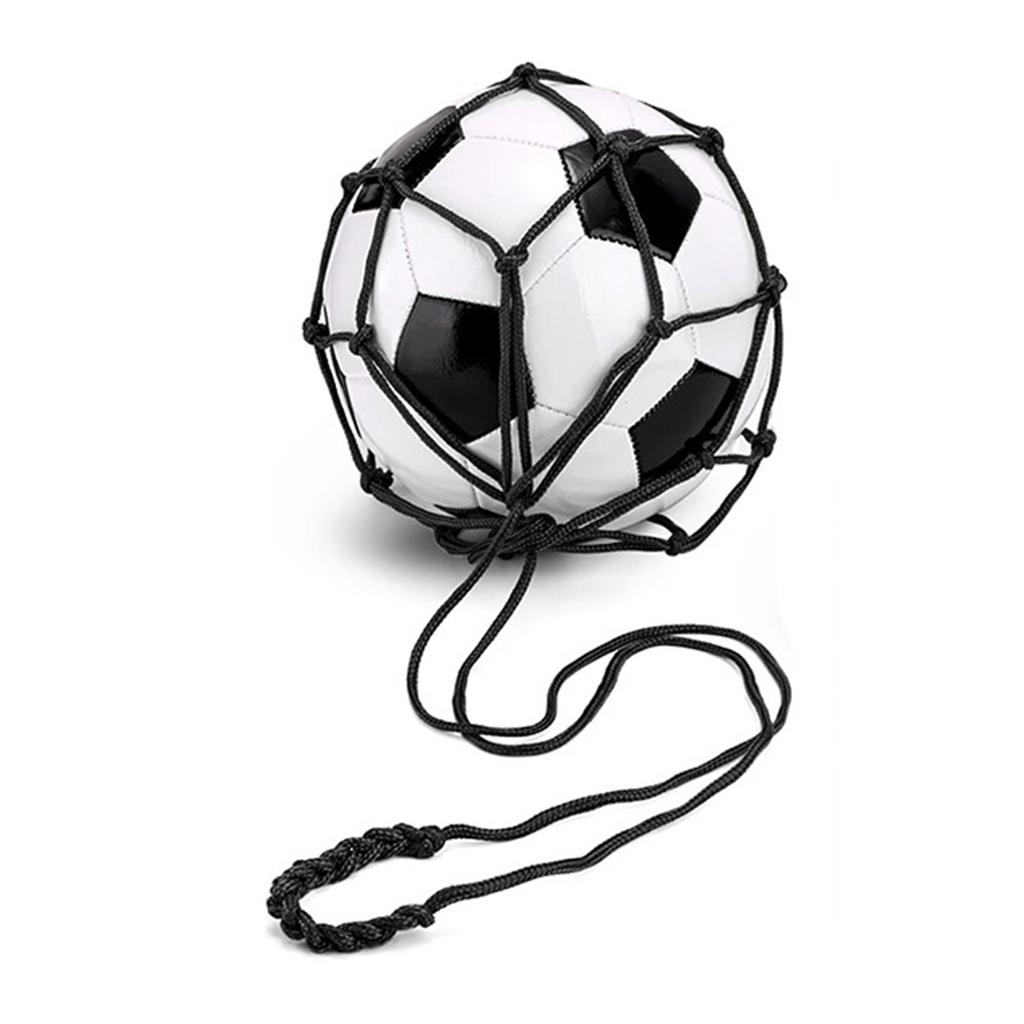 Soccer Kick Trainer Net with Soccer Locked Net Designs, Soccer Bungee Training Juggling Net Fits Soccer Size 3, 4, 5