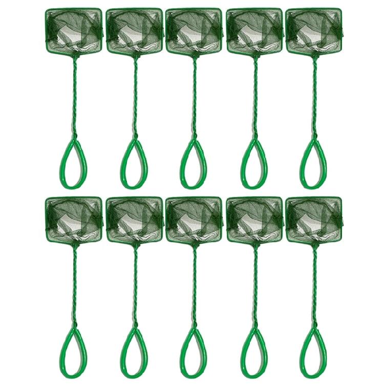 10Pieces Aquariums Maintenance Net for Fish Catching and Waste Removal Stable and Efficient Fishing Net with Fine Mesh