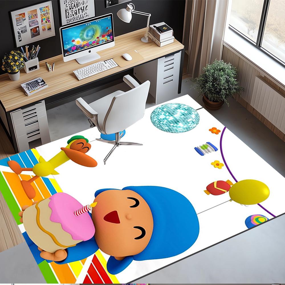 Pocoyo Printed Carpet,Rug,for Office Chair Living Room Bedroom Kitchen Room Decor Gifts.