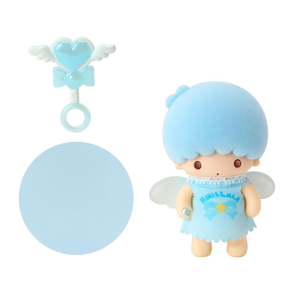 Sanrio Little Twin Stars Kiki Flocked Doll Angel 396664 (Pitatto Friends Mini) – For Ages 15+