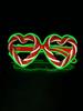 Wireless EL luminous glasses disco LED sunglasses KTV bar concert flash pixel atmosphere online celebrity