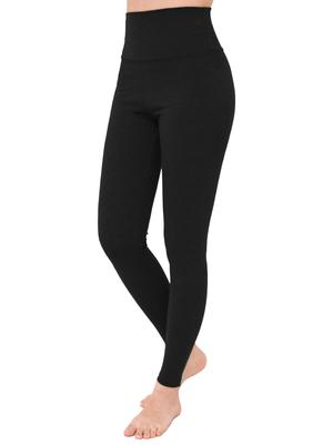 Roopa Bambus Yoga Lange Größe Authentisches Japanisches Produkt Damen Leggings, Schwarz, Länge, 101100415-001-M,