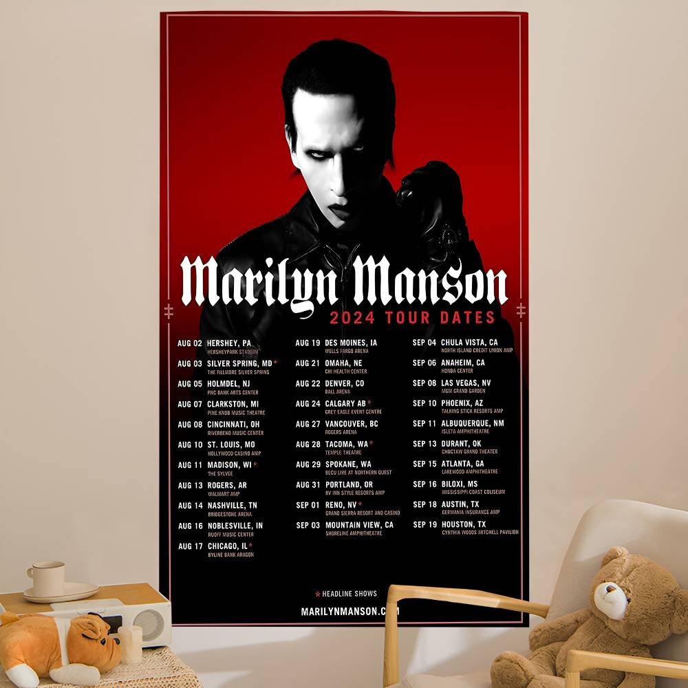 MMarilyn MManson Hanging Bohemian Tapestry for Living Room Home Dorm Decor Japanese Tapestry