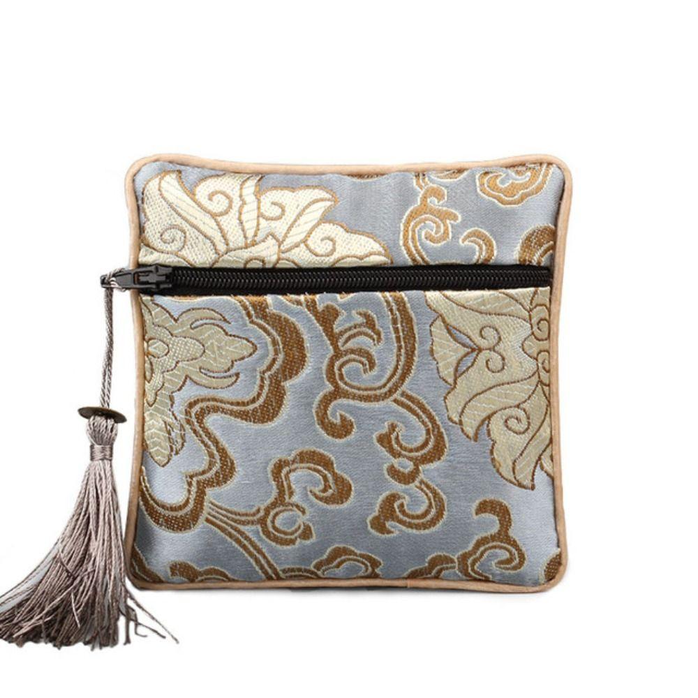 Jewelry Packaging Chinese Style Coin Purse Silk Jewelry Organizer Brocade Pouch Jewelry Storage Bag