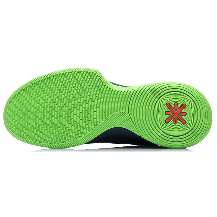 Li Ning Flash Basketball Shoes Men's Low Top Blue/Red/Green ABCR007-2