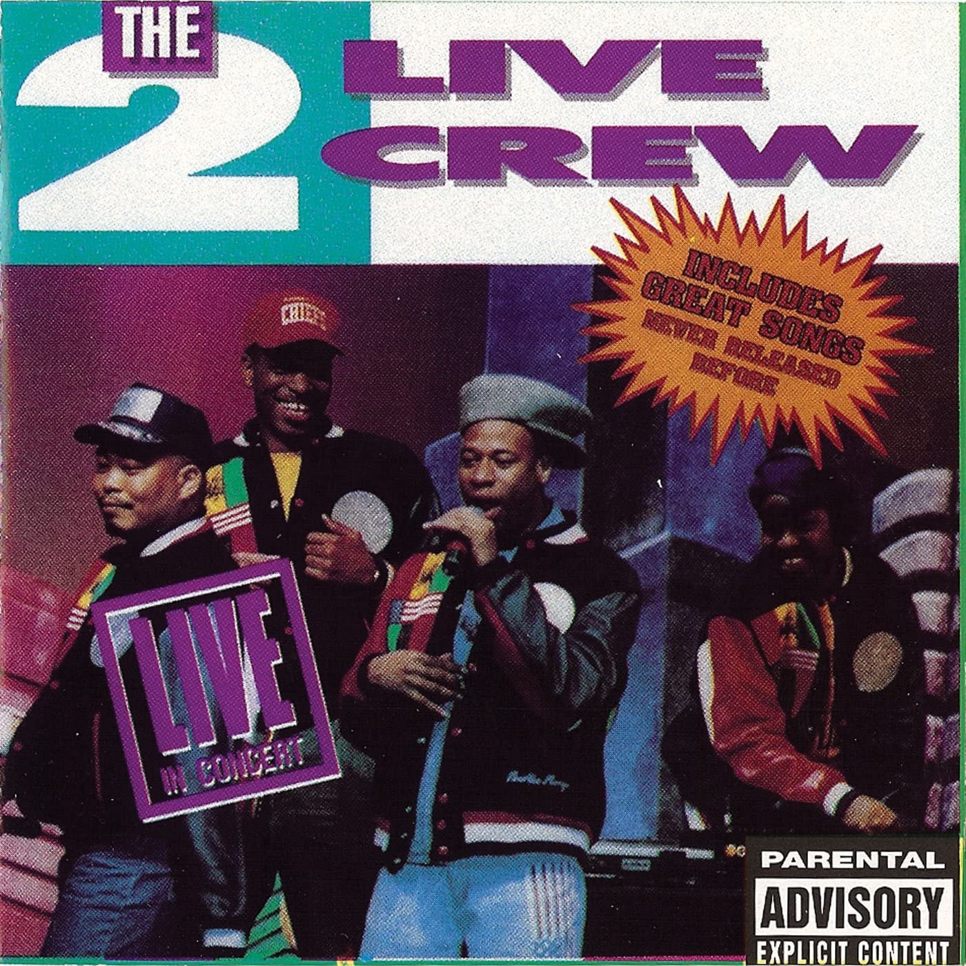 

CD 2 LIVE CREW - Live In Concert CDE3003 Effect Records 1990 US ObiRap & Hip-Hop/R&B Used