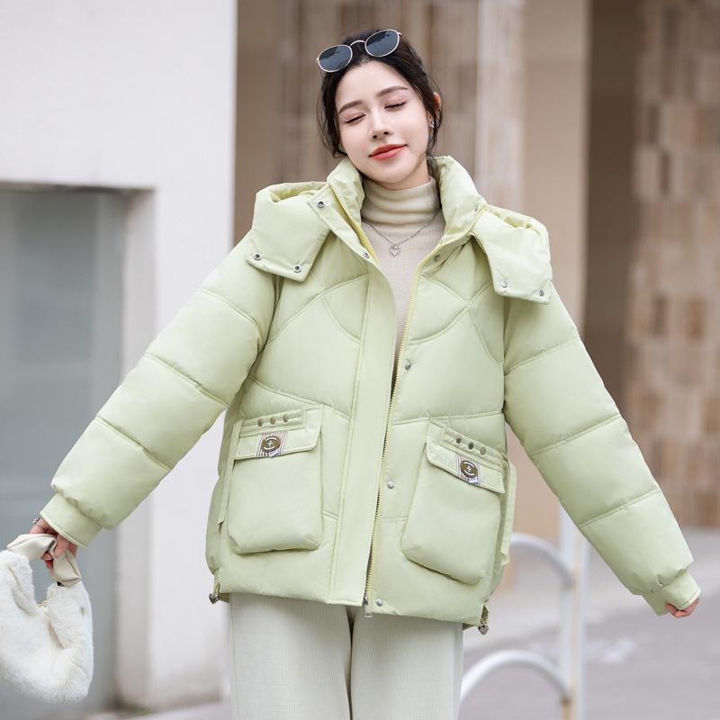 Short Down Cotton-padded Clothes, Women's New Winter Cotton-padded Clothes, Bread Clothes, Loose and Thickened Small Cotton-padded Jackets.