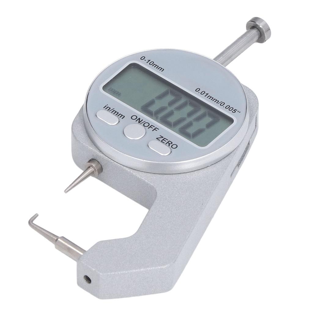 Thickness Gauge 0‑10MM Range LCD Screen Digital Display Curved Tip Mini Thickness Gauge