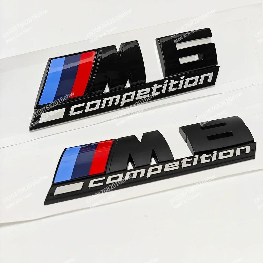 Silbergrau Schwarz M1 M2 M3 M4 M5 M6 M7 M8 COMPETITION Emblem für BMW Thunder Edition Auto Kofferraumplakette Logo Aufkleber