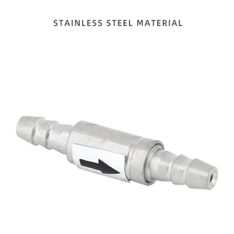 Check for Valve Stainless Steel Non-Return Anti-Backflow Valves for Aquarium Co2 System Ensuring One Direction Water Flo