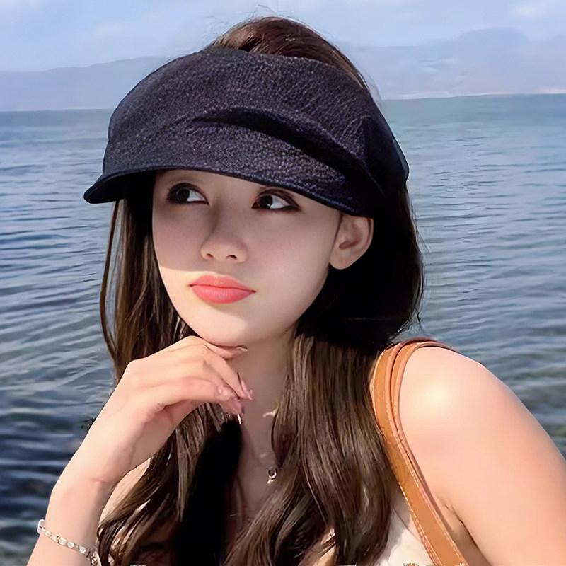 Crownless Sun Hat UPF50 Plus for Women Foldable Headband UV Protection for Summer Beach Hiking Trips