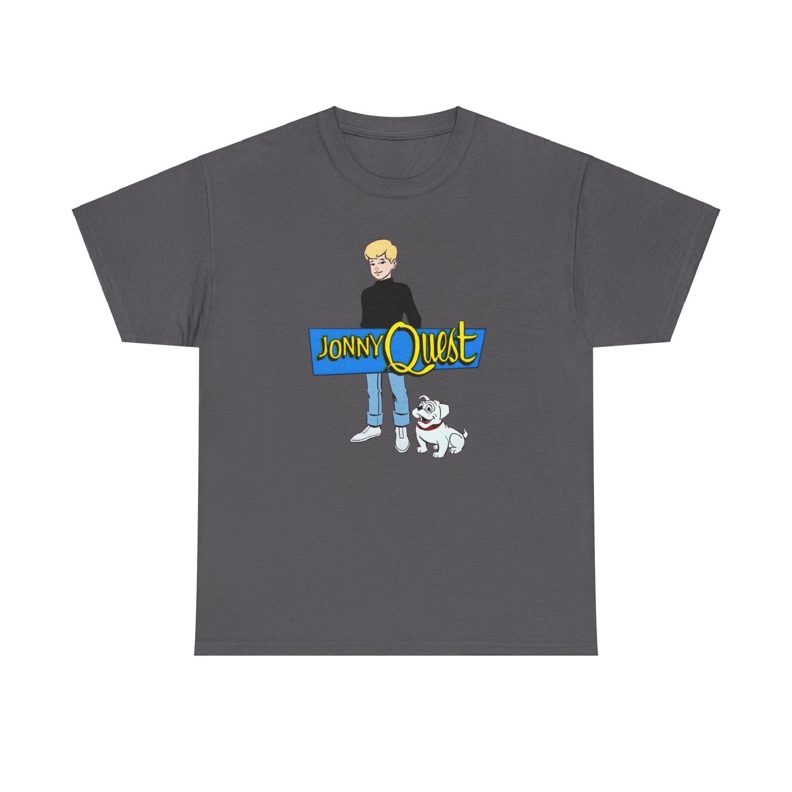 Jonny Quest Heavy Cotton Tee, Classic Cartoon Unisex T-Shirt, Cartoon Lover 2XL