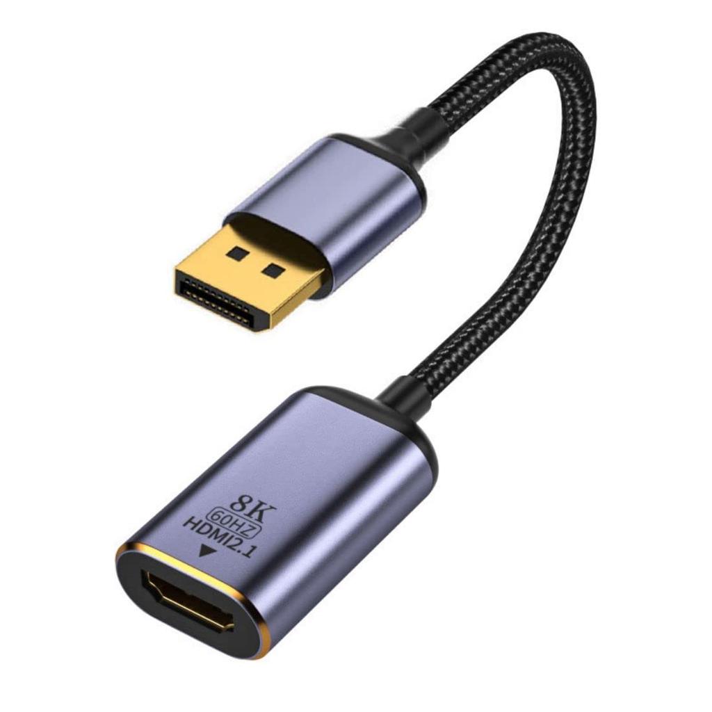 Chenyang DisplayPort to HDMI Adapter, DP DisplayPort 1.4 Source Male to HDMI 2.0 Female Display 8K 60hz UHD 4K Monitor Adapter Cable