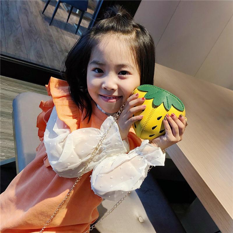 Adorable Mini Strawberry Chain Crossbody Bag For Girls Cute Coin Purse