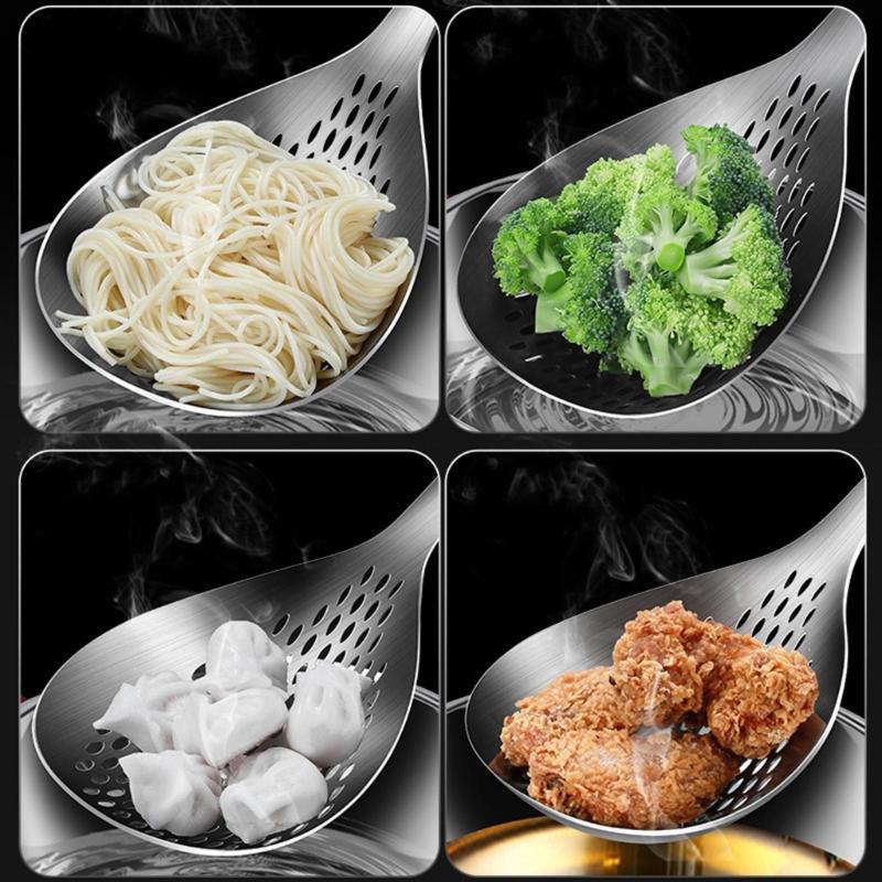 Practical Spoon Ladle for Cooking and Frying Spoons Practical Slotted Ladle for Convenient Food Draining
