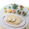 Non-Toxic Wooden Afternoon Tea Set Toy Kitchen Accessories Tea Party Food Play Early Educational Toys For Toddlers Children Kids Gifts