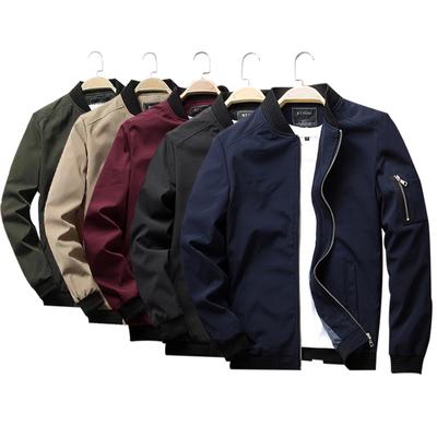 Autumn and Winter Middle-aged and Elderly Men's Jackets Casual Slim-fitting Baseball Jersey Tops and Jackets Men's Clothing