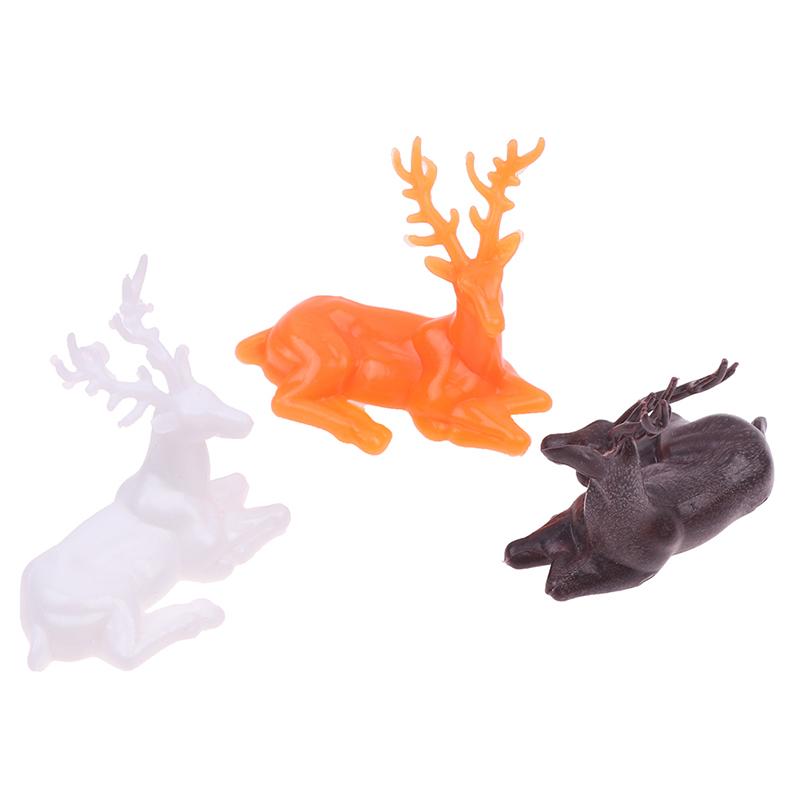Miniaturní domeček pro panenky Socha jelena Elk Ornamenty Doplňky k dekoraci domečku pro panenky