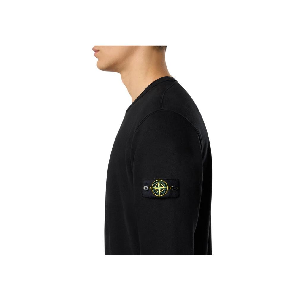 Stone Island Classic Solid Color Brushed Fleece Cotton Crew Neck Pullover Sweatshirt Unisex sweatshirt K2S156100028S0A20V0029