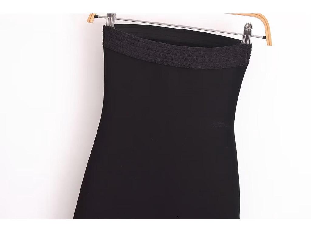 2025 Spring Women's European & American Style Open Shoulder Straight Neck Dress