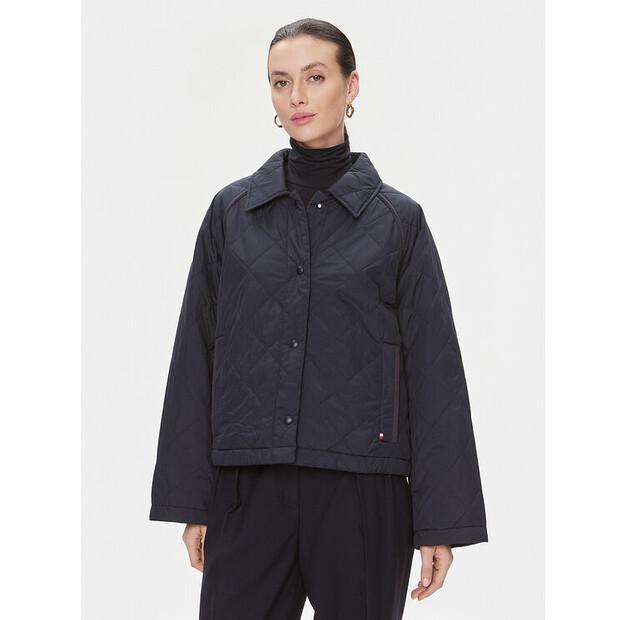 

Демисезонная куртка Tommy Hilfiger WW0WW40468, темно-синяя, свободного кроя XL