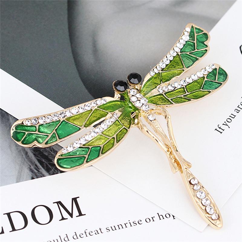 Enamel Dragonfly Brooch  Collar Bridal Brooch Pin Women Jewelry Gift