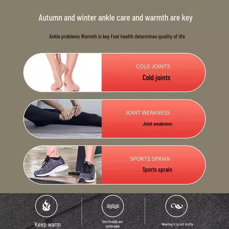 Winter Cashmere Ankle Support: Warm Protection Socks for Men & Women