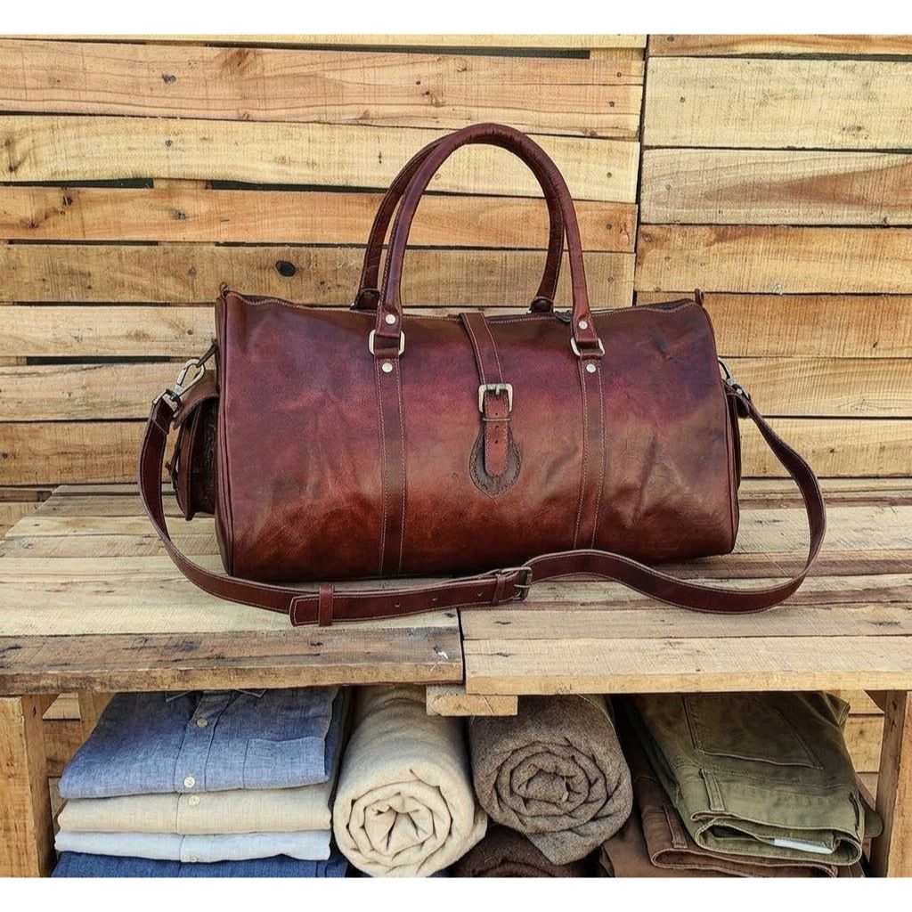 Skórzana torba marynarska, ręcznie robiona skórzana torba weekendowa, torba na siłownię, torba podróżna na wakacje, skórzana torba podróżna, torba nocna, skórzany pokrowiec