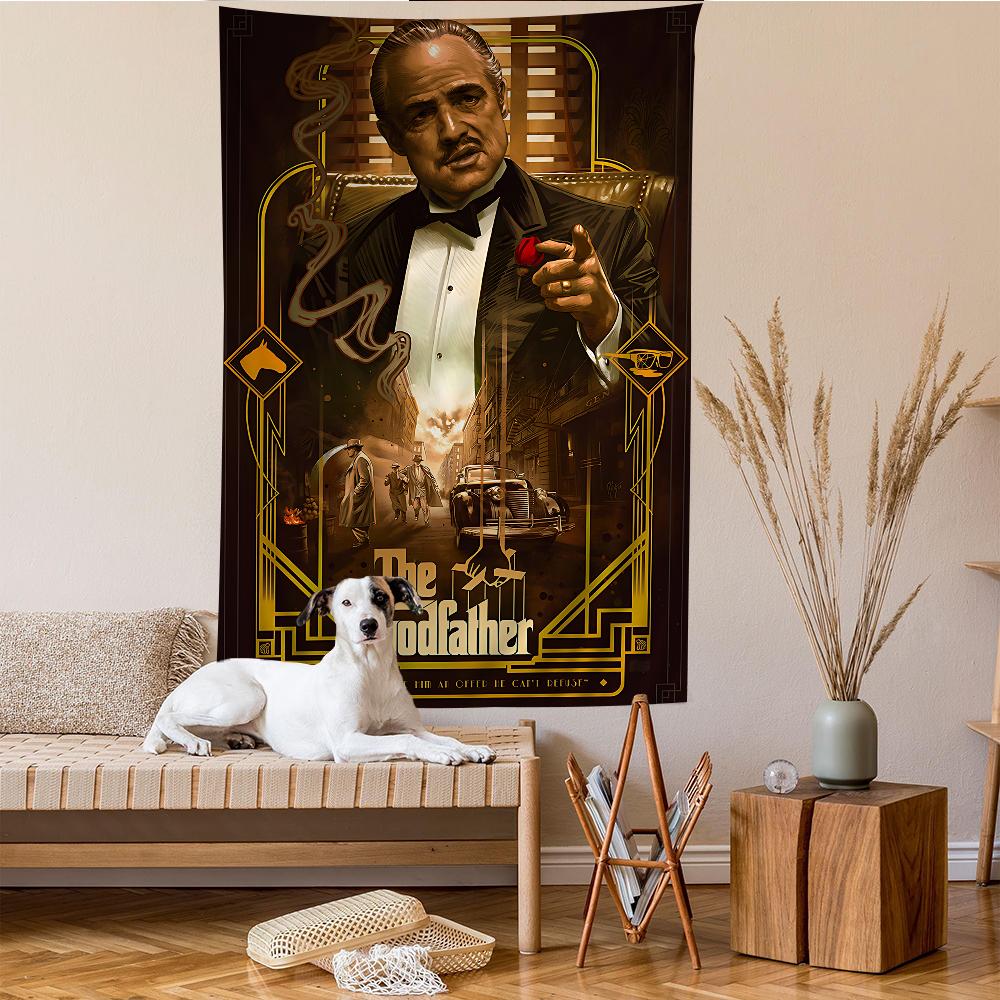 The GGodfather Movie Cartoon Tapestry Art Science Fiction Room Home Decor Wall Hanging Home Decor