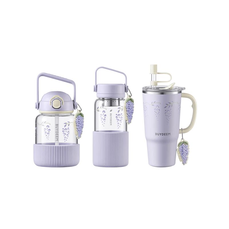 Beiding DG710/A1 Glass Tumbler with Straw