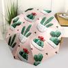 1pc Cactus Pattern Automatic Folding Umbrella, Heavy Duty 8 Rib Iron Frame,  Suitable for Travel, Daily Use, Birthday, Decor Gift  65