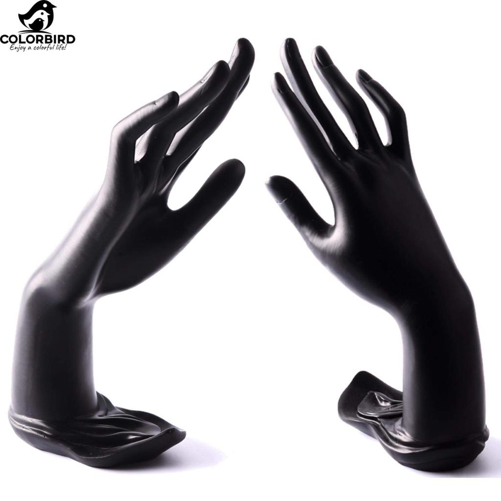 COLORBIRD Hand Torso, Hand Mannequin, Ring Stand, Hand Mannequin, Hand Model, Accessory Stand, Accessory Display (Black)