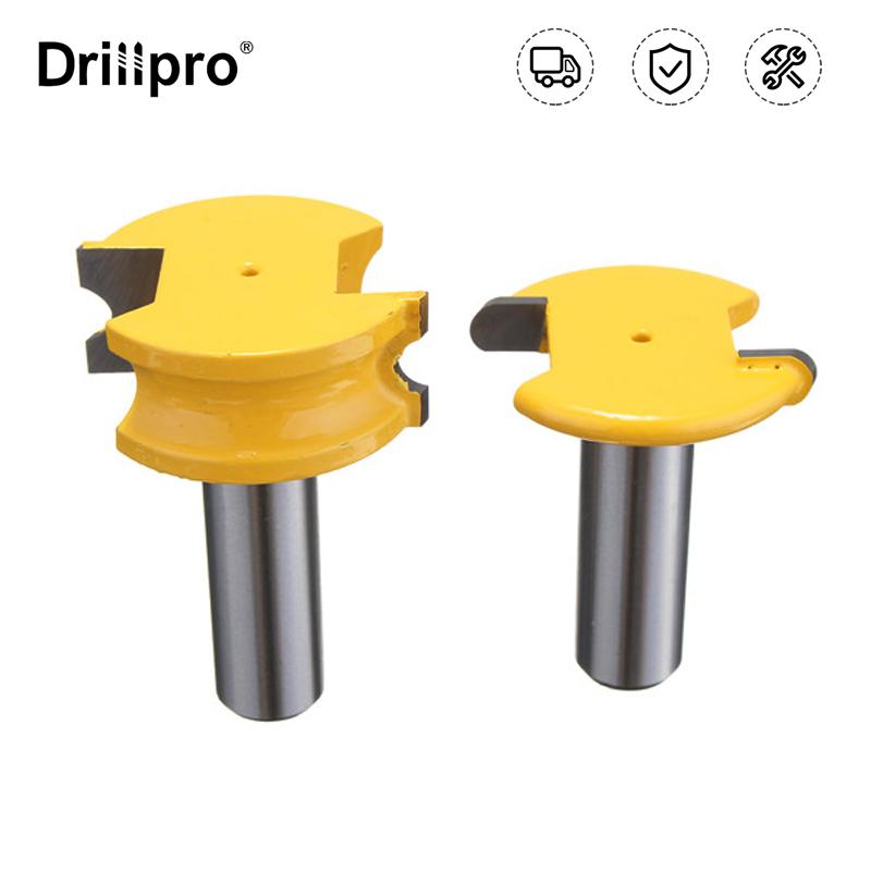 Drillpro 1/2'' Shank Flute Router Bit and Bead Router Bit Cutter For