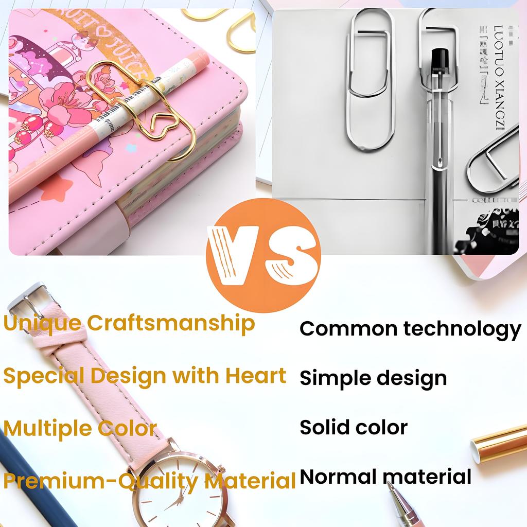 1/2/4/6 stk Kjærlighet Pennklemme Bærbar Pennholder, Ideell for Kontorbruk og Feriegaver