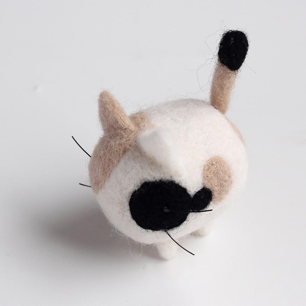 Wool Neddle Felting Poke Wool Handmade DIY Cat Dog Animal Material Bag For Beginner Diy Wool Needle Felting Craft Accessories