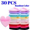 60pcs Soft Heart-Shaped Sponge Dry Powder Puff Double-sided Crystal Velvet Blush Loose Powder Cosmetic Puff Setting Makeup Tools