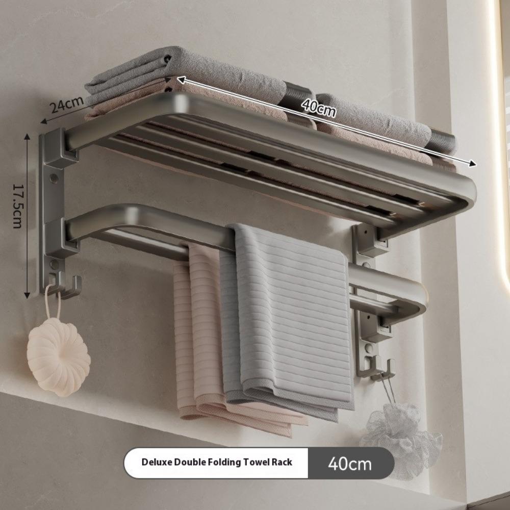 Gun Ash Handtuchhalter Ohne Bohren Toilettenregal Aufbewahrungsregal Badetuchhalter Toilette Badezimmerregal
