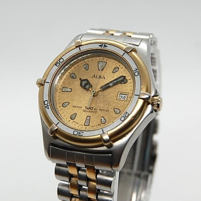 Real Estate Seiko Alba SEIKO ALBA Diver Style Watch Treated as Junk