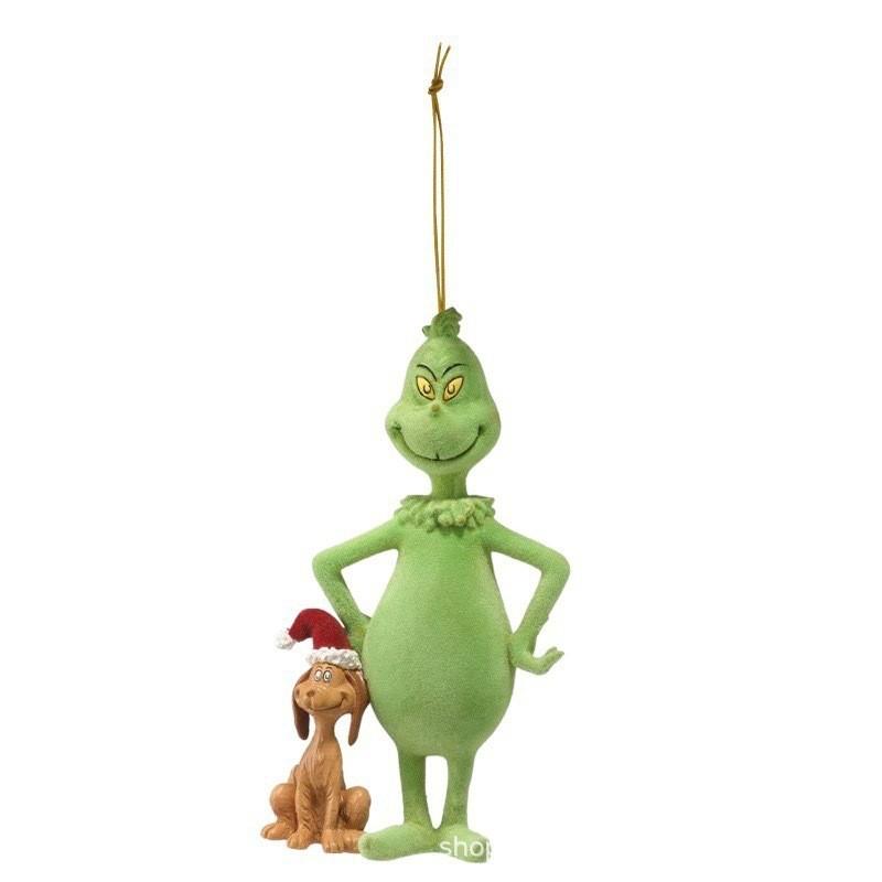 Green 2023 Unique Monster Cartoon Holiday Hanging Decorations For Joyful Christmas Decor