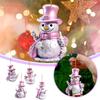 Flat Printing Hanging Pendants Pink Snowman Xmas Tree Ornament  Party Supplies