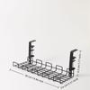 Under Desk Cable Management Tray No Drill Easy Clean Metal Cable Organizer for Home Office Small Business Desk Wire Storage