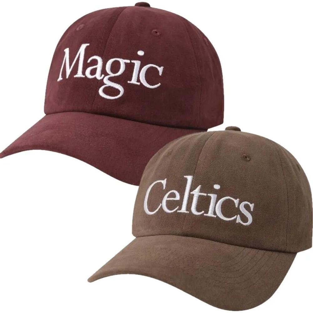 [NBA] ORL Big Letter Embroidered Soft Ball Cap brown
