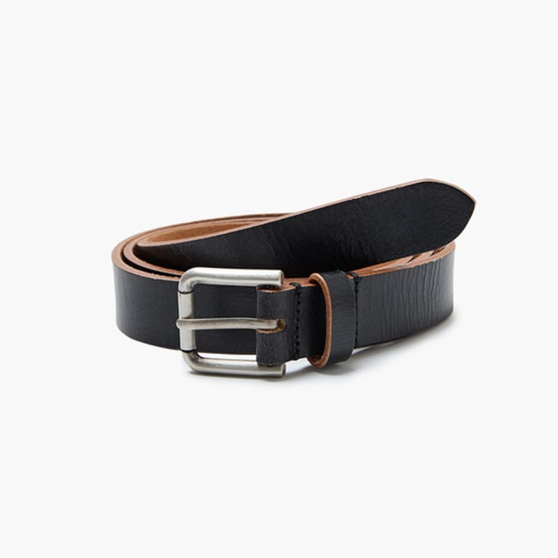 

MARGESHERWOOD CRACK LEATHER BELT_black black