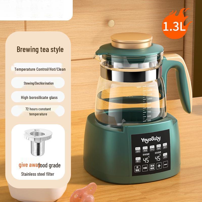 Electric Constant Temperature Kettle with Integrated Tea Maker and Water Boiling Function