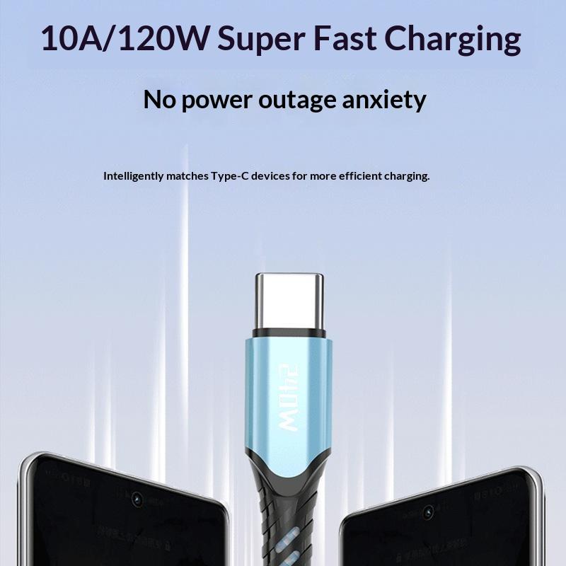 240W Usb C Fast Charging Cable 0.25M/1M/1.5M/2M Phone Usb Type C Quick Charge Data Wire For Phone Usb C Data Line