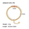 Youthway Stainless Steel Cubic Zirconia Bracelet 18k Gold PVD Plated Colored Crystal Zircon Jewelry For Women Men Gift Brazalete
