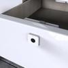 Without Key File Drawer Lock Fingerprint Cabinet Lock With Fast Biometrics Recognition Portable for Home and Office