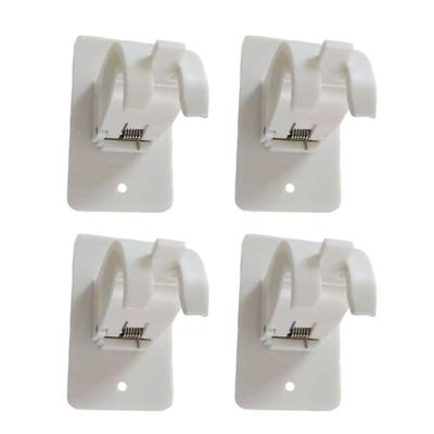 Plastic Strong Bearing Curtain Rod Holder For Easy Installation Self-Adhesive Curtain Rod Holder