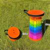 Collapsible Outdoor Travel Stool - Portable Adjustable Seat for Camping, Fishing, and Queuing