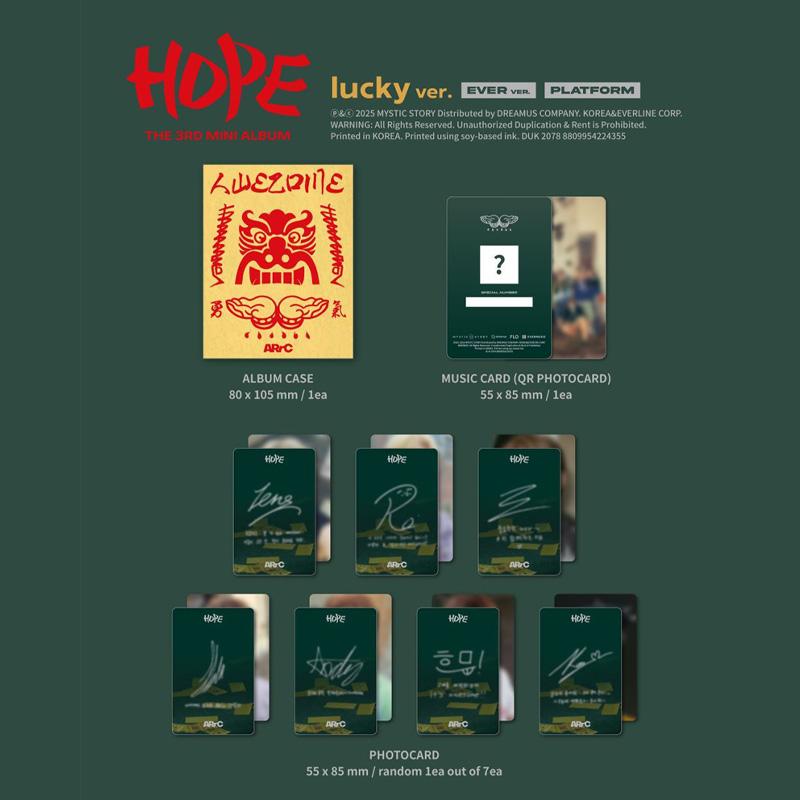 ARrC 3. Mini-album [HOPE] (Lucky Ver. / Karafuru Ver.)